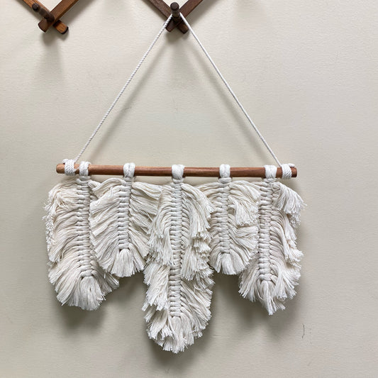 Macrame Feather Wall Decor