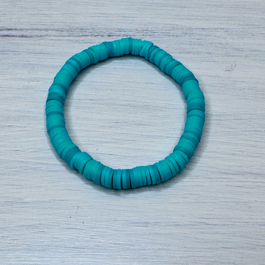 Inga Ann's Turquoise & Mint Green Polymer Bracelet