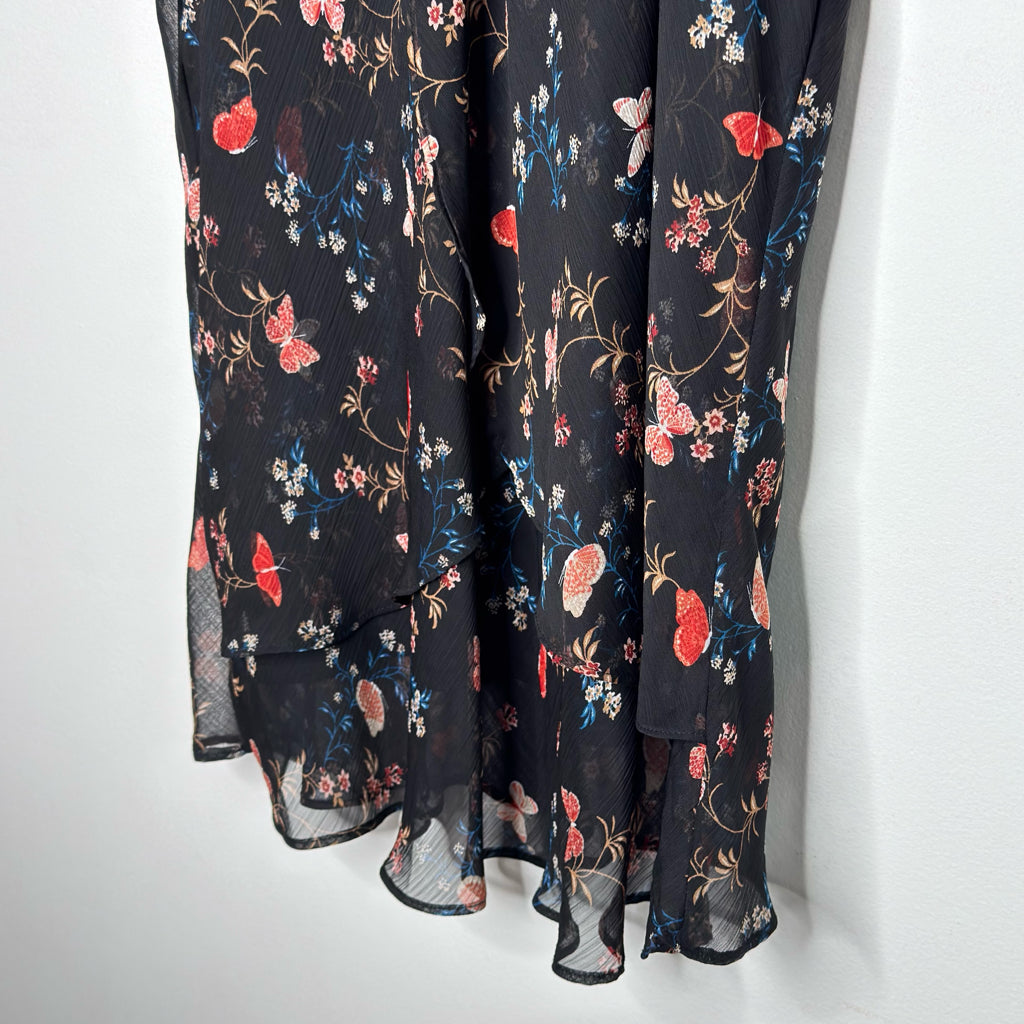 Tamara H. Floral BOHO Flutter Sleeve Top - Size 2X