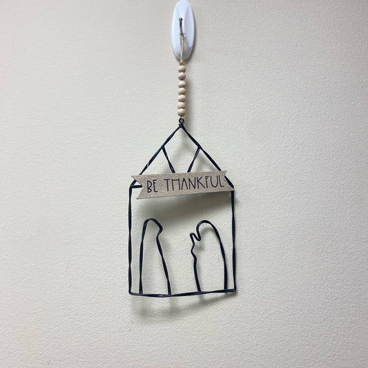 Be Thankful Hanging Sign