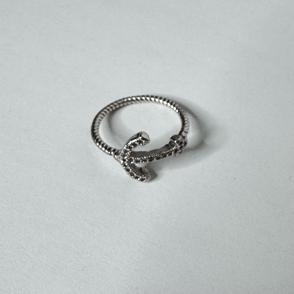 Sterling Silver Anchor Ring - Size 6