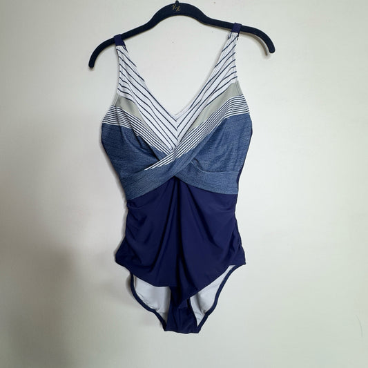 One Piece V-Neck Tummy Control Swimsuit - Size Medium