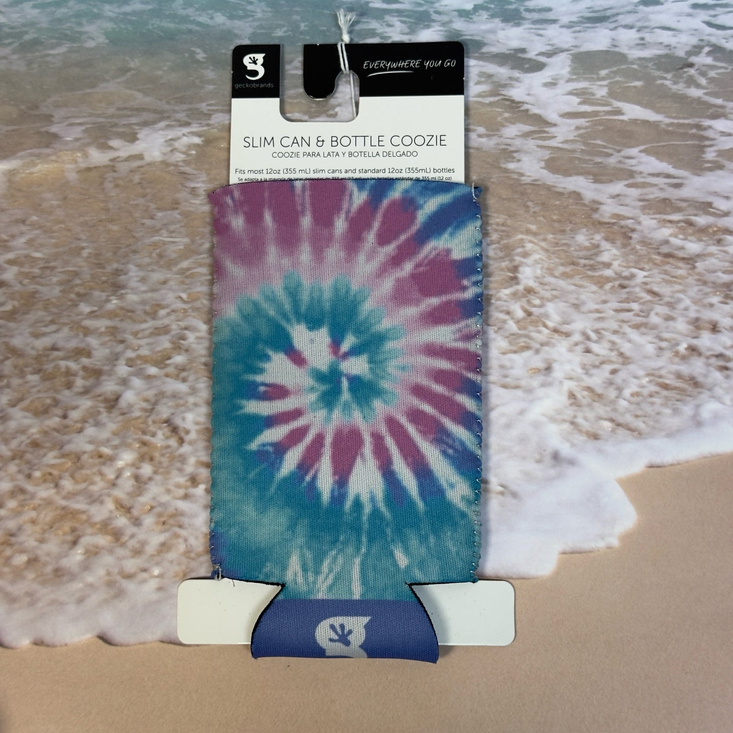 GeckoBrands Slim Can & Bottle Coozie - Tie-Dye