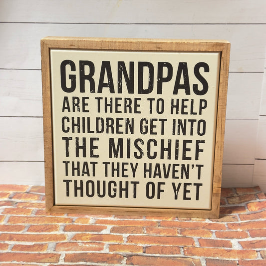 Grandpas Box Sign