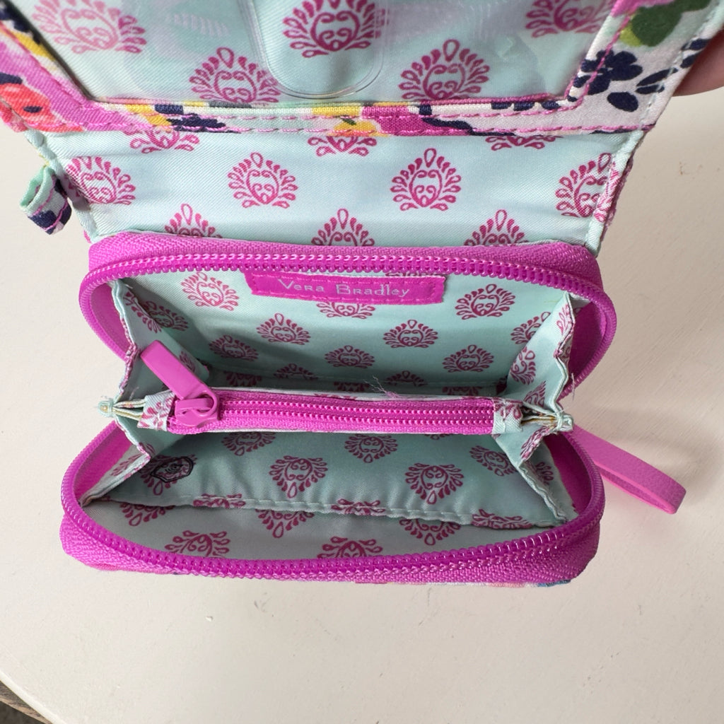 Vera Bradley Card Case Wallet - Wildflower Paisley