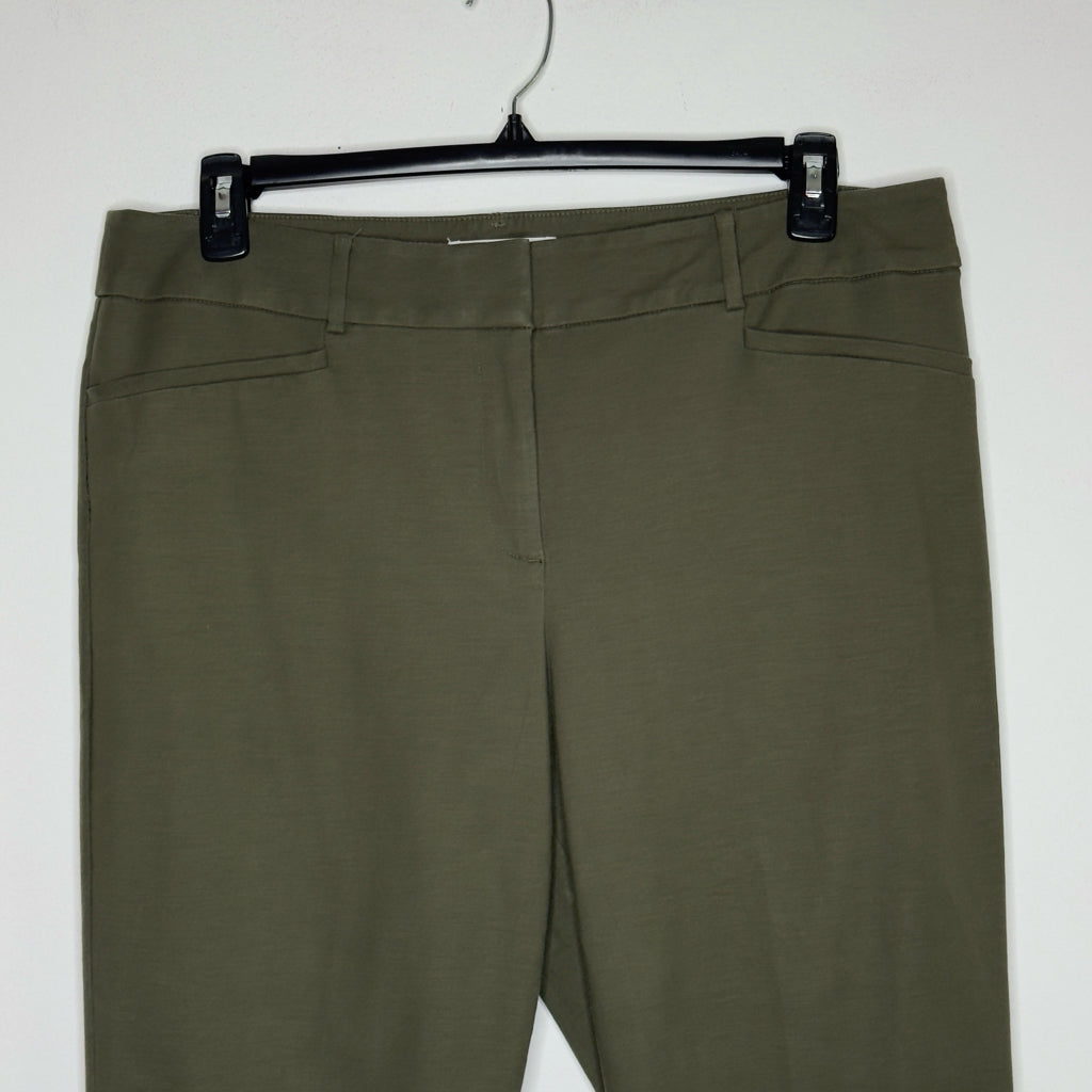 Loft Julie "The Riviera Pant" Green Dress Pants - Size 14