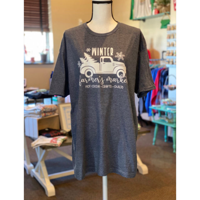 Winter Farmers Market Graphic Tee - Size XL