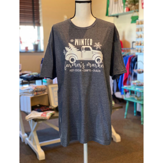 Winter Farmers Market Graphic Tee - Size XL