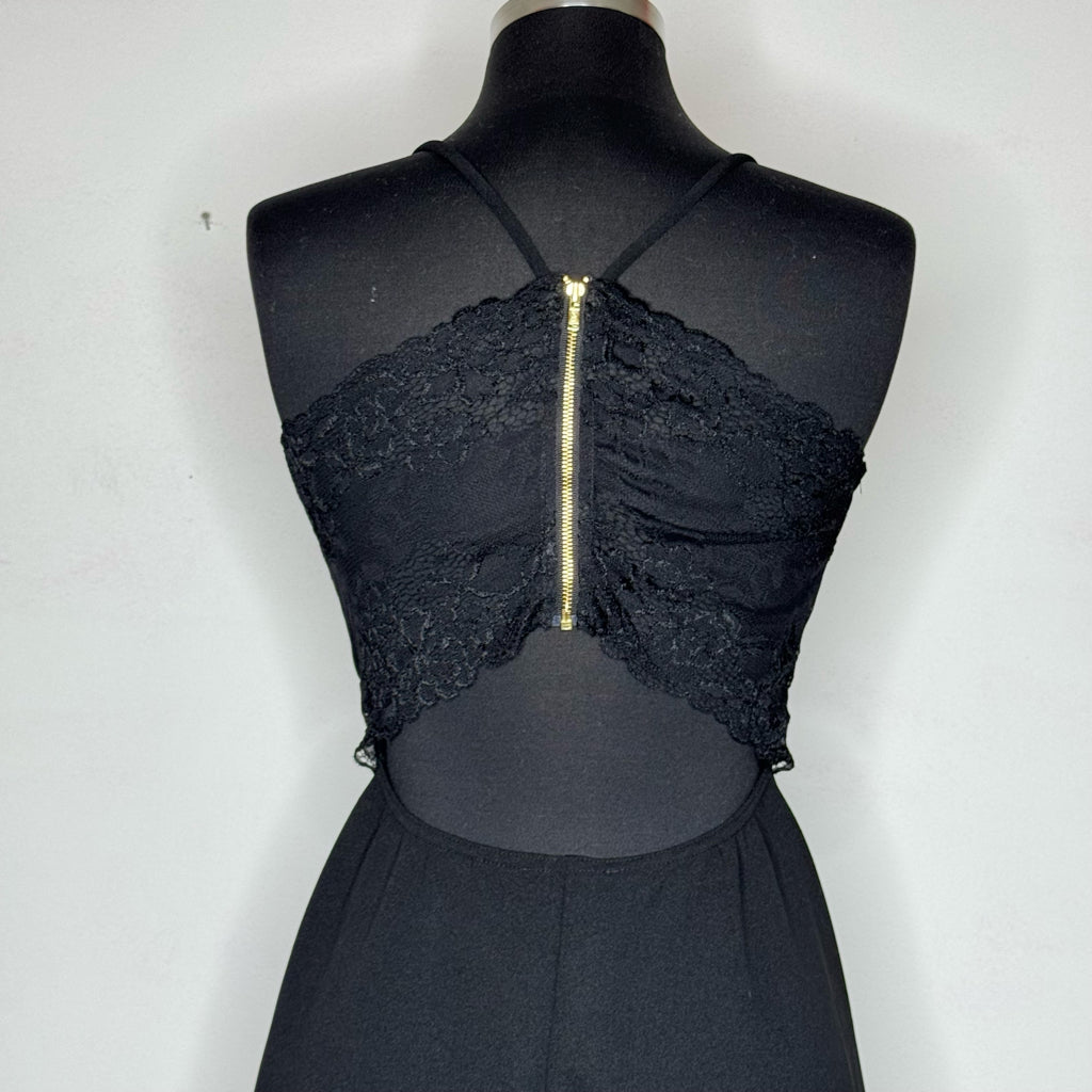 Trac Black Mini Dress - Size Medium
