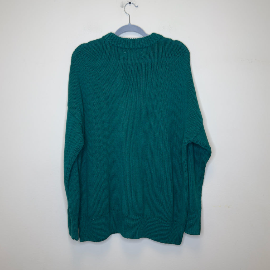 Loft Rib Trim Tunic Sweater - Size XL