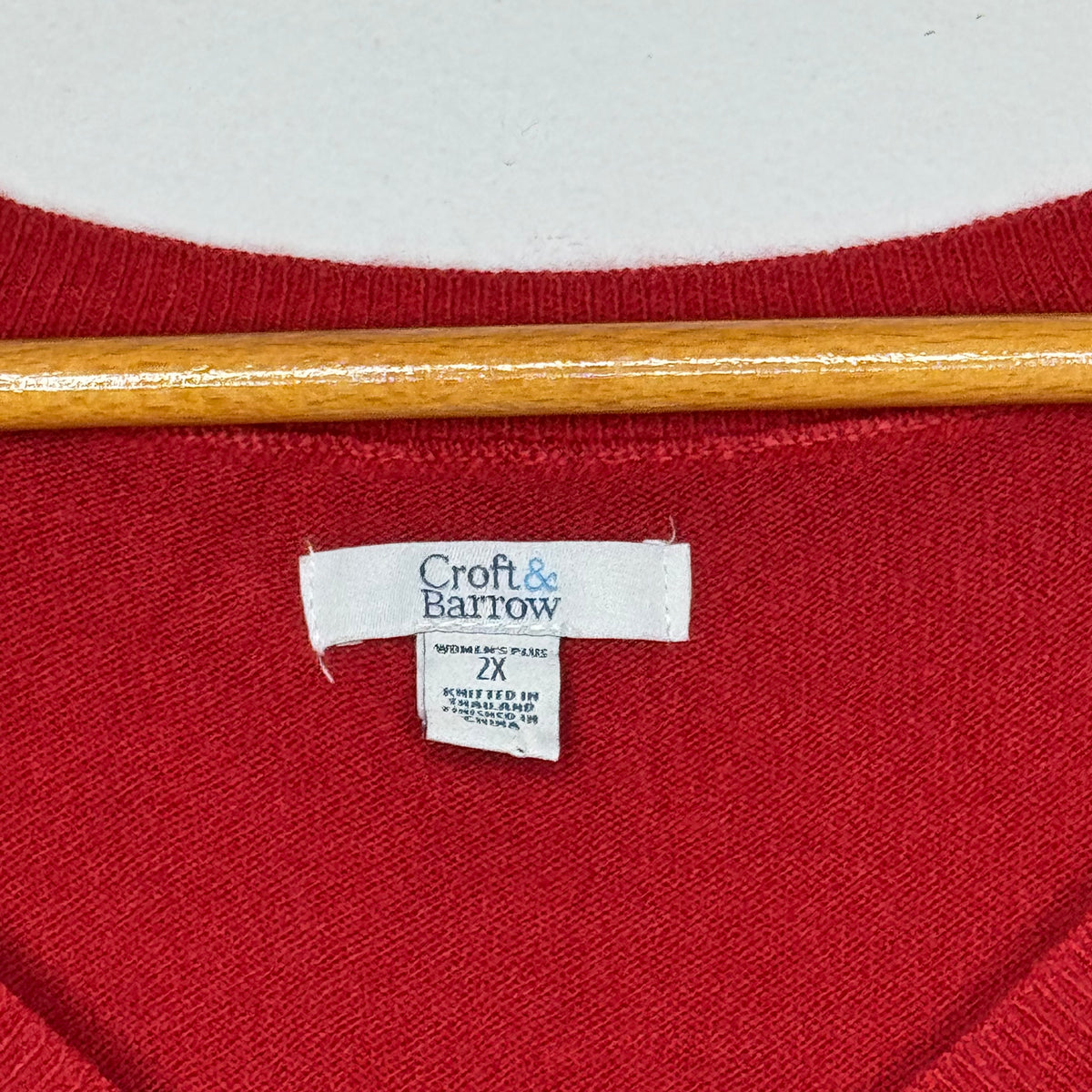 Croft & Barrow V-Neck Sweater - Size 2X