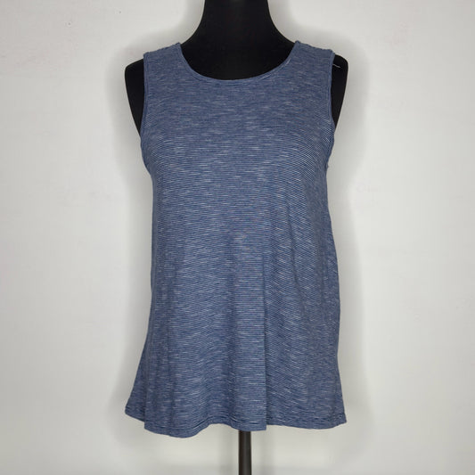 Loft Twist Back Striped Sleeveless Tee - Size XS