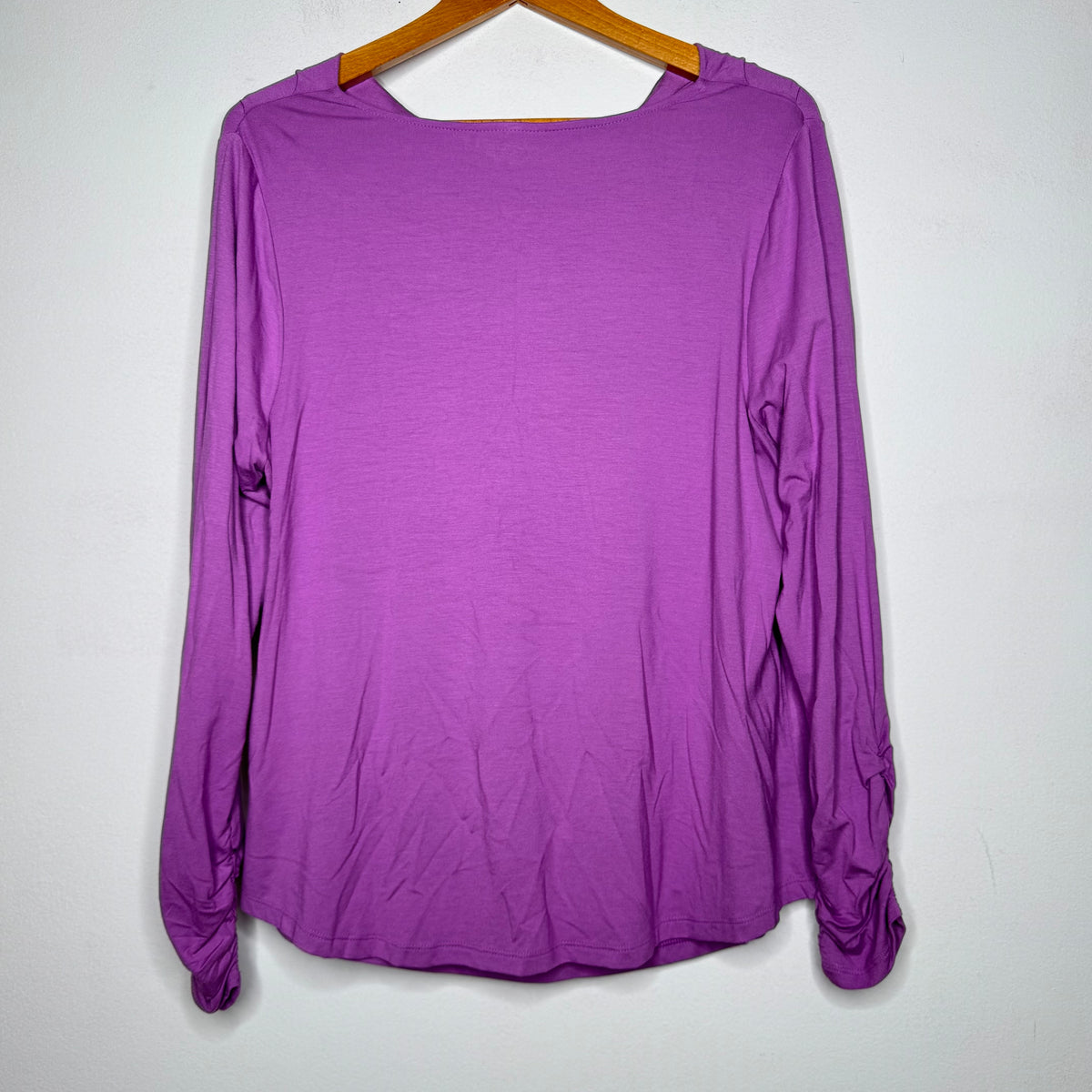 Chico’s Cowl Neck Long Sleeve Touch of Cool Tee - Size Large