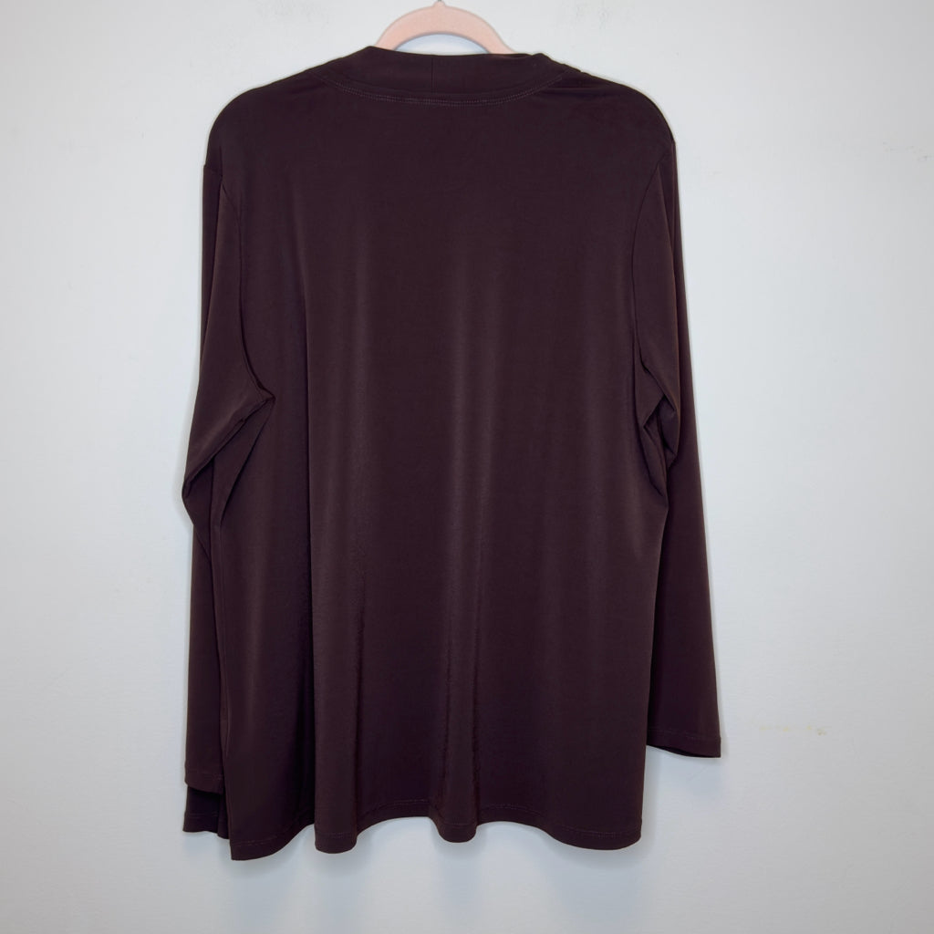 Susan Graver 2pc Cami & Cardigan - Size 1X