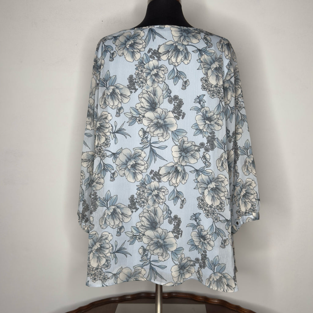 Sara Michelle Floral Boho Style Top - Size 2X