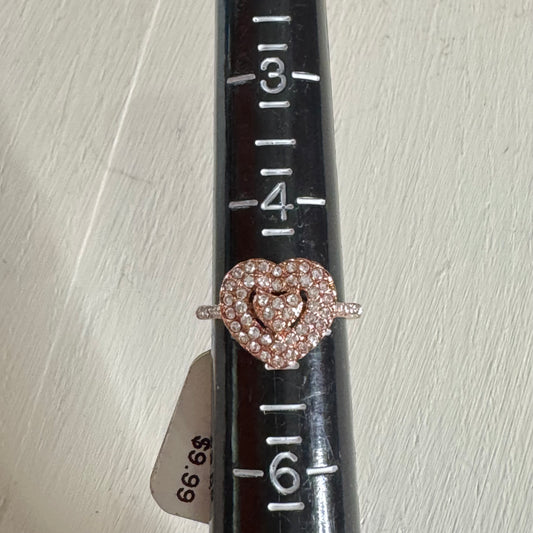 Heart Shaped Cluster Halo Ring - Size 5