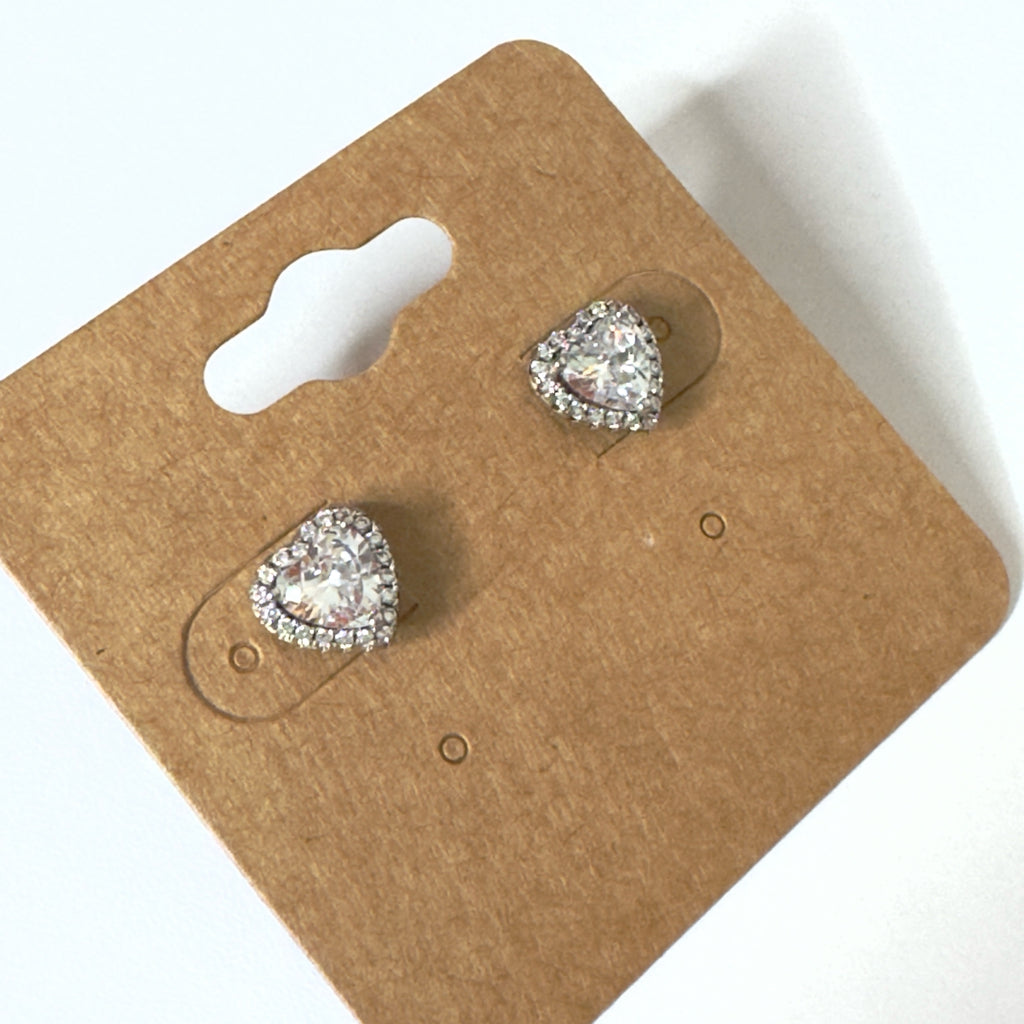 Heart Shape Stud Earrings