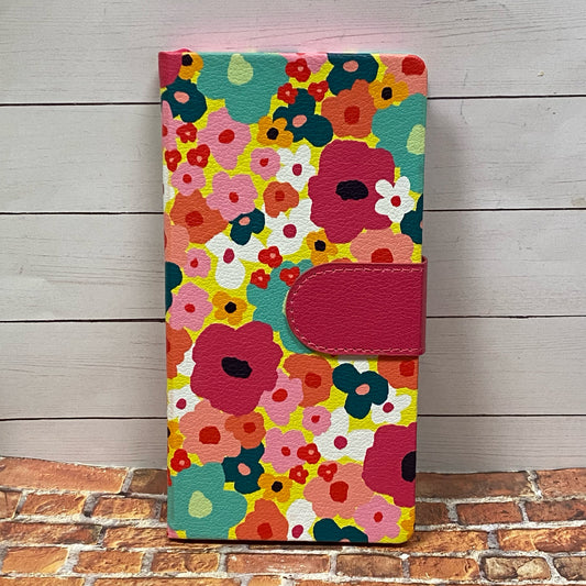 Floral Journal Notepad w/Magnetic Closure