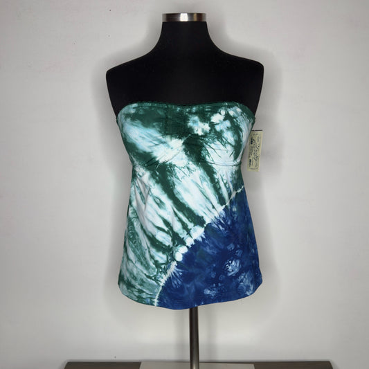 Lucky Brand Strapless Tie-Dye Tankini - Size Small