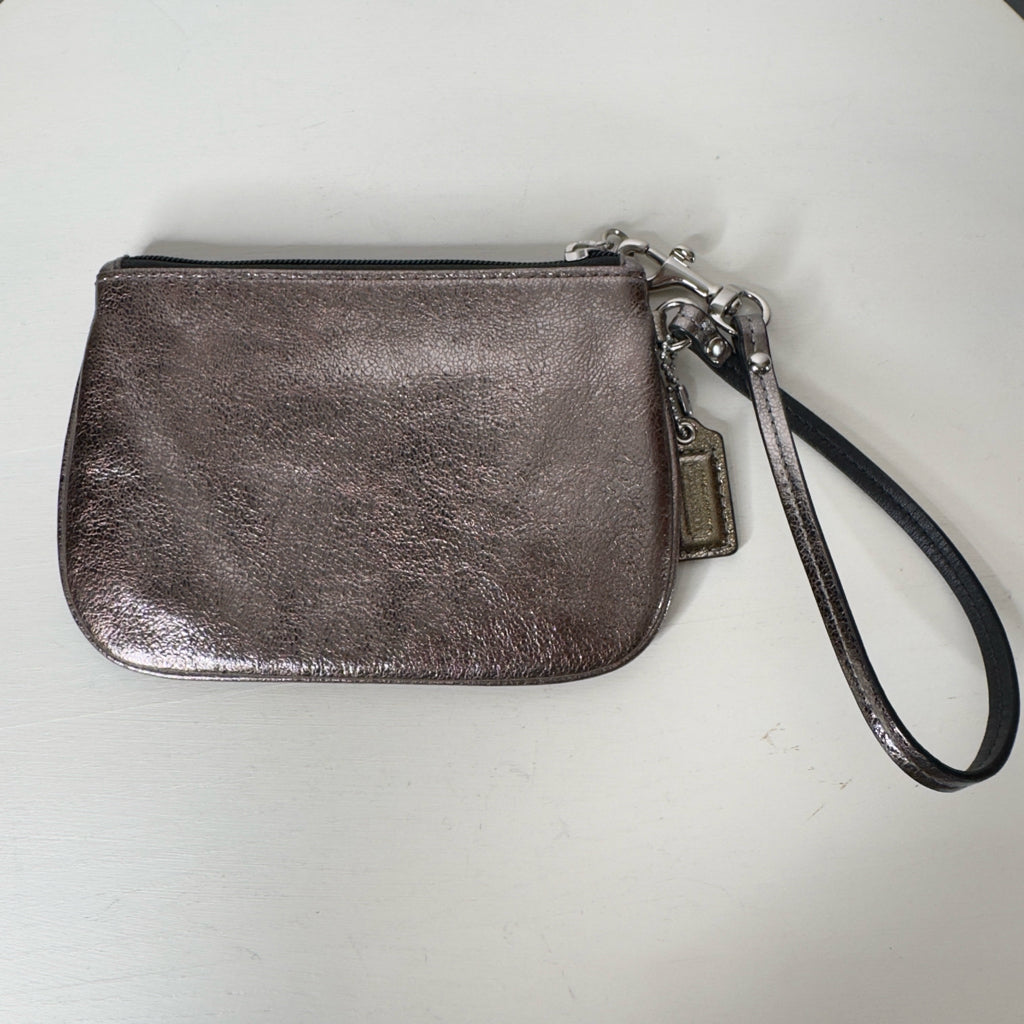 Coach Metallic Wristlet Wallet