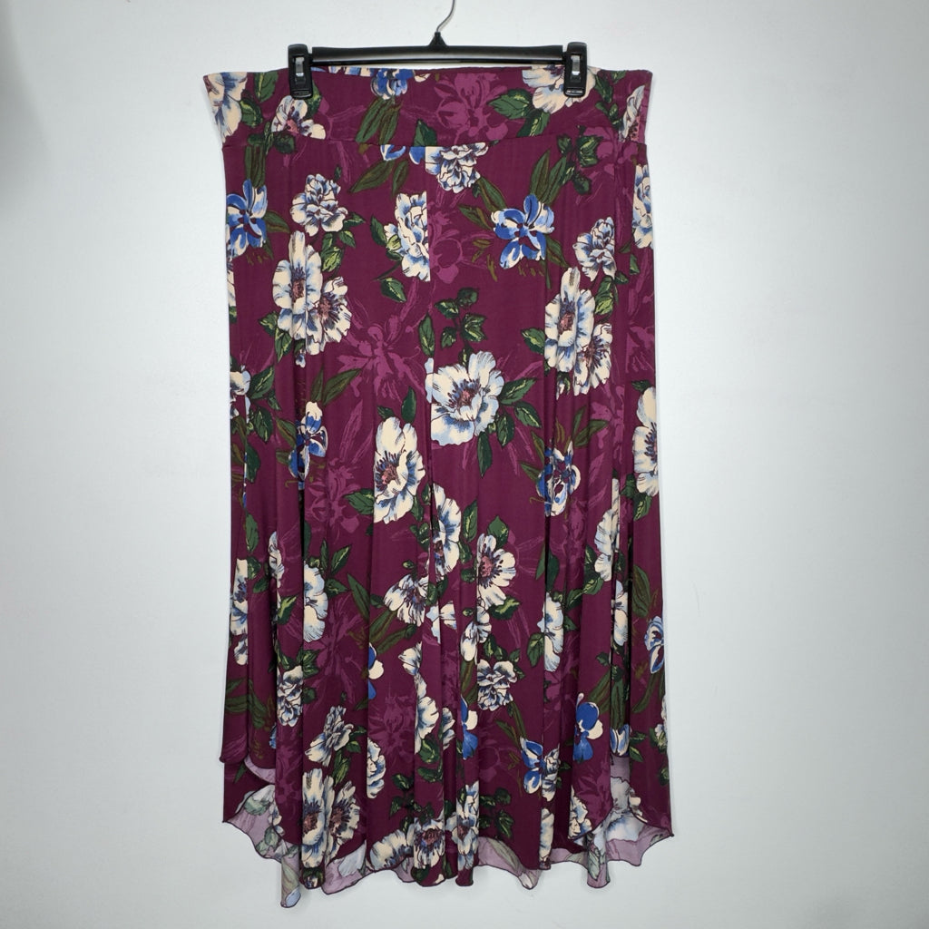 Du Jour Wide Flutter Leg Pull-On Pants - Size 2X