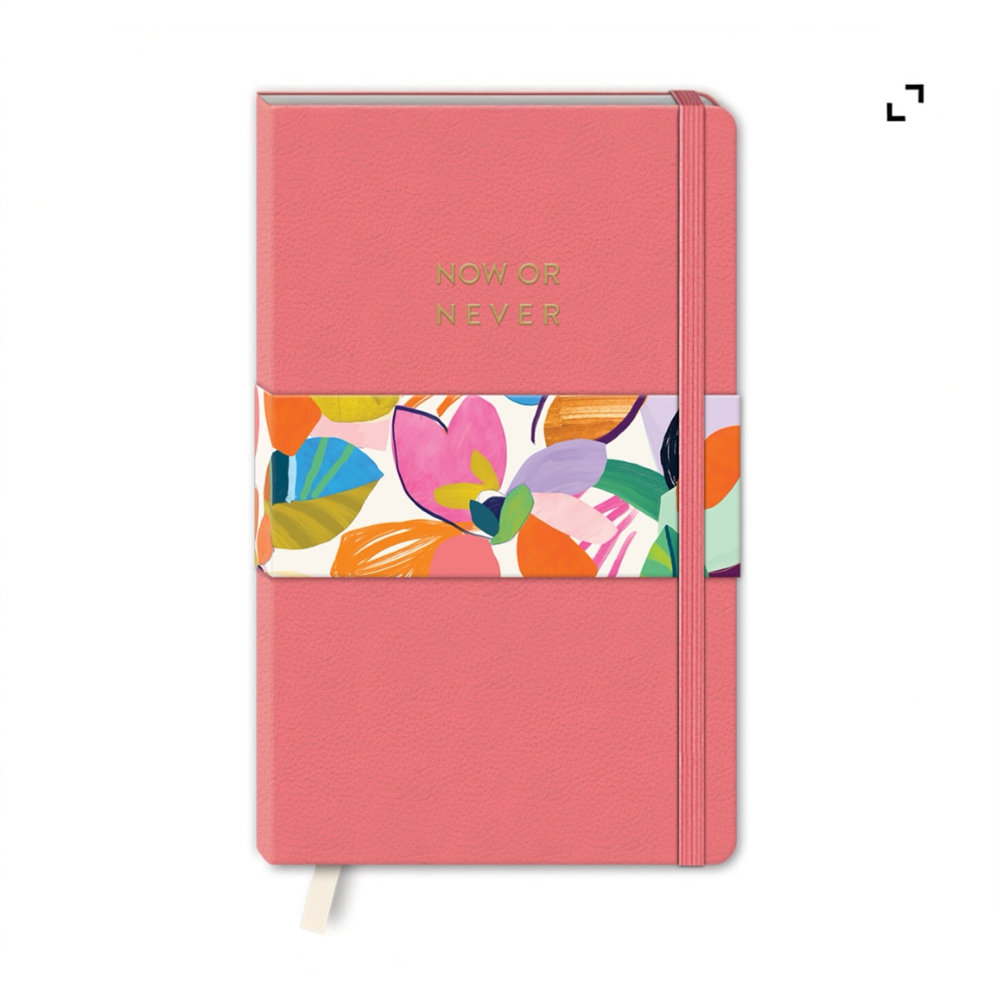 Now or Never Coral Softcover Journal