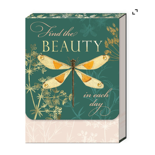 Find The Beauty In Each Day Dragonfly Pocket Notepad