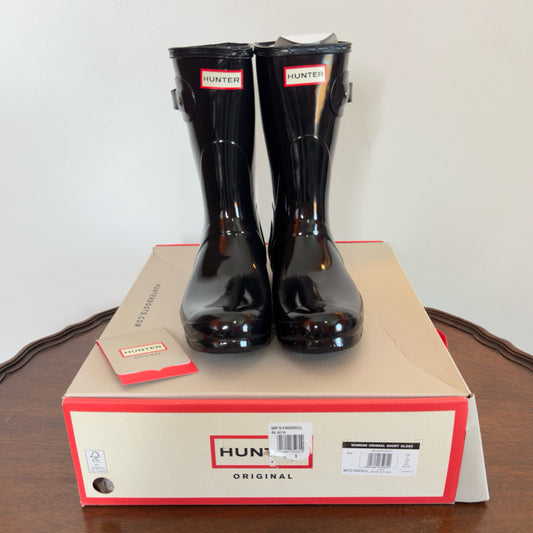 Hunter Original Short Gloss Rain Boots - Size 9