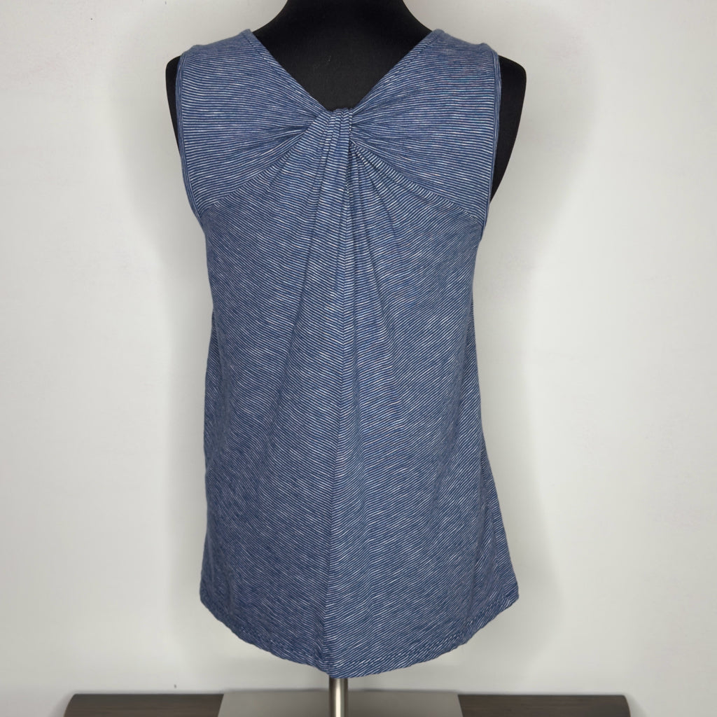Loft Twist Back Striped Sleeveless Tee - Size XS