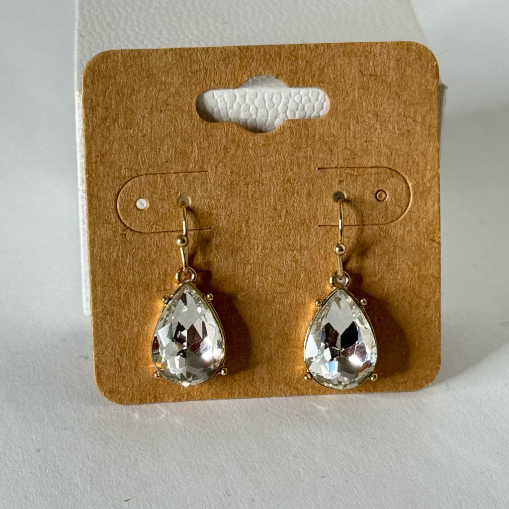 Crystal Teardrop Earrings