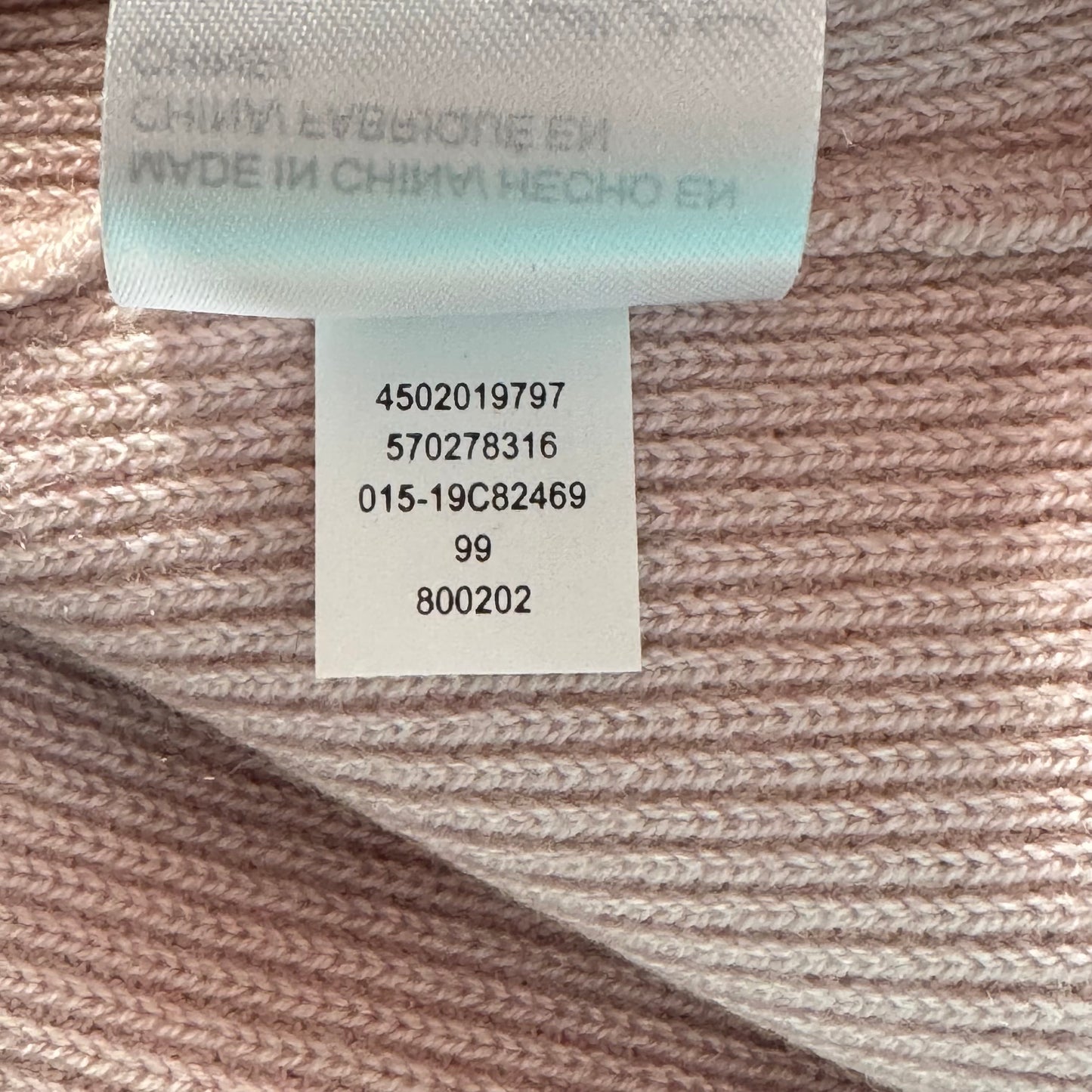 Chico’s Side Tie Mock Neck Cashmere Blend Sweater — Size Large