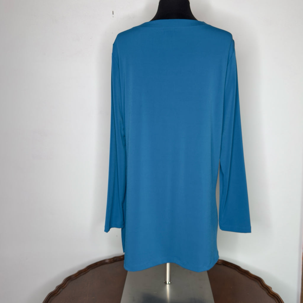 Chico's Side Twist Tunic Top - Size Large