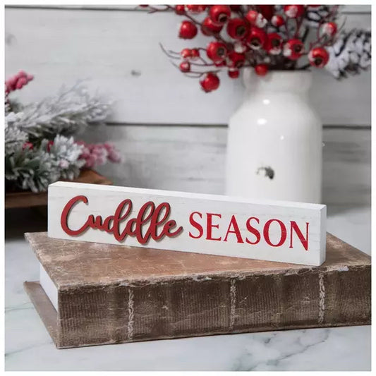 Cuddle Season Wood Decor