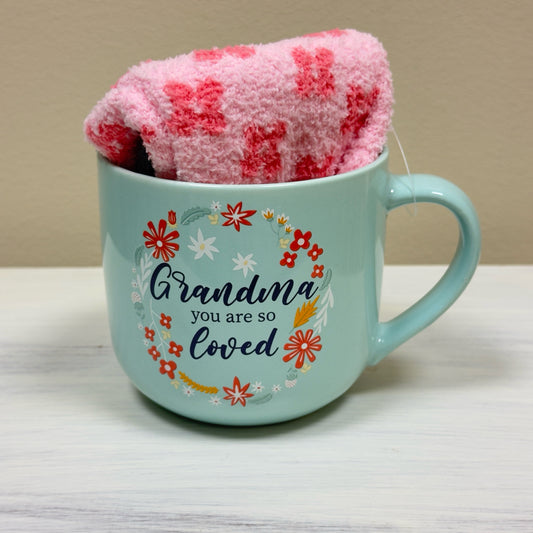 Grandma You Are So Loved Mug & Sock Set