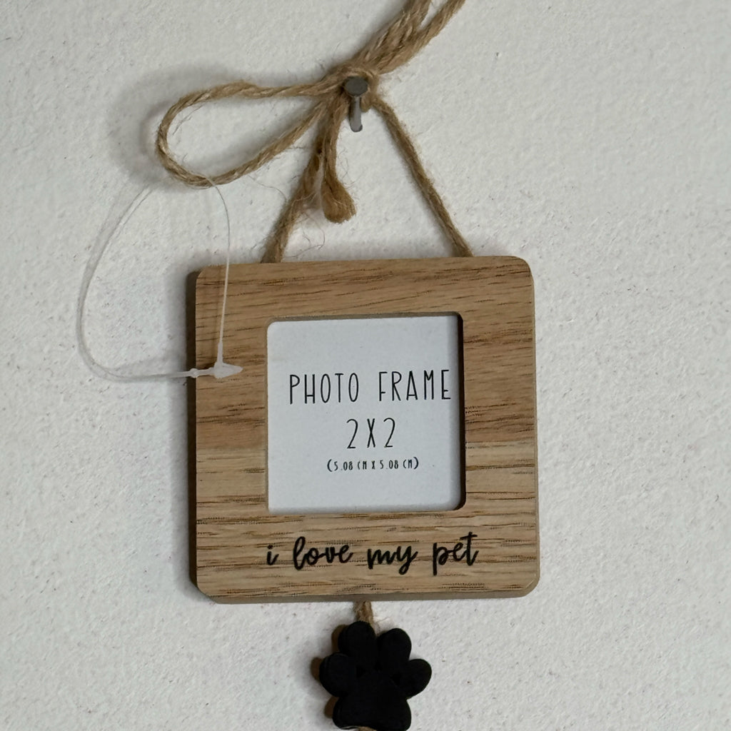 I Love My Pet Hanging Picture Frame
