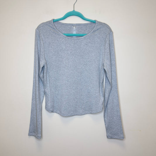 Lou & Grey Ribbed Long Sleeve Top - Size Large