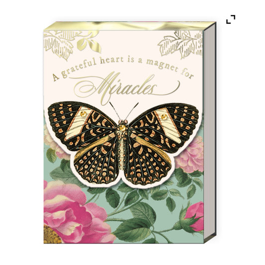 A Grateful Heart Is A Magnet For Miracles Pocket Notepad