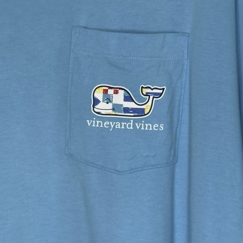 Men's Vineyard Vines Patriot Whale Short Sleeve Pocket Tee - Size XL