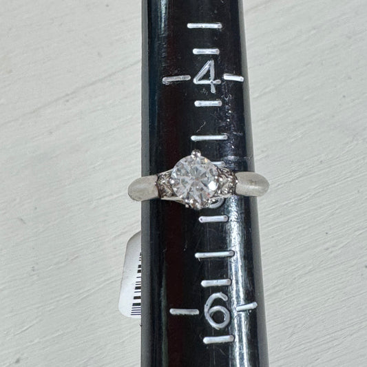 Faux Diamond Princess Ring - Size 5