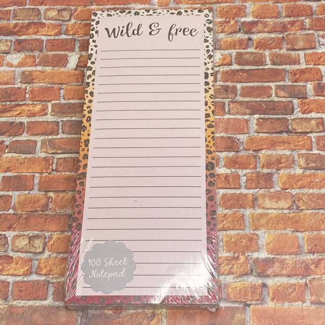 Wild & Free Magnetic Note Pad