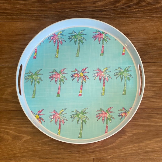 Palm Tree Print Serving Tray