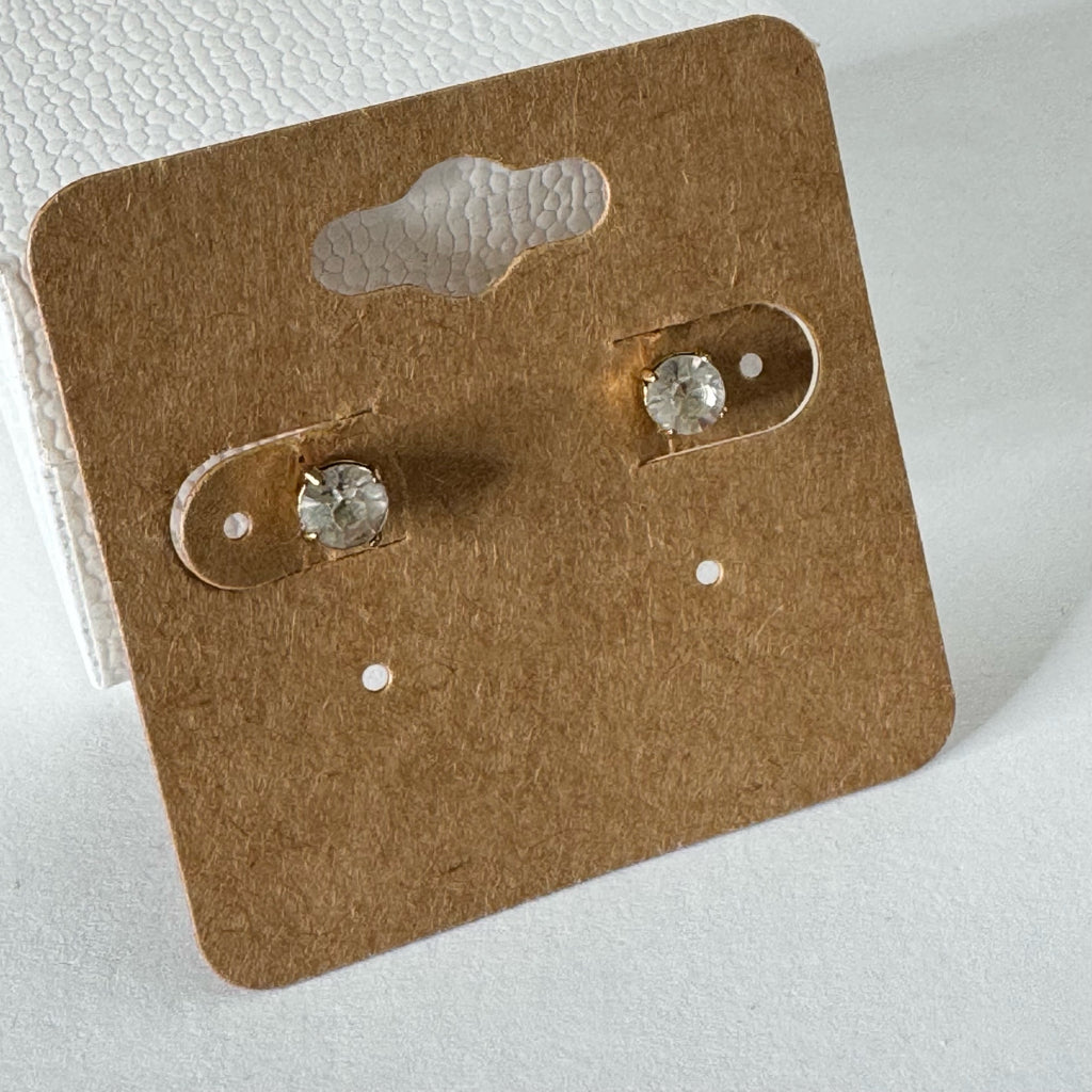 Rhinestone Stud Earrings