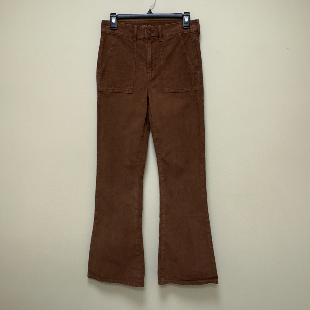 American Eagle "Super Hi-Rise Flare" Corduroy Pants - Size 6