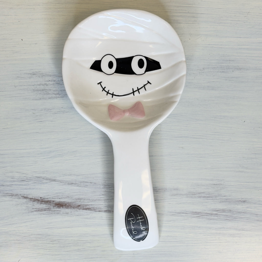 Hand Painted Mummy Spoon Rest
