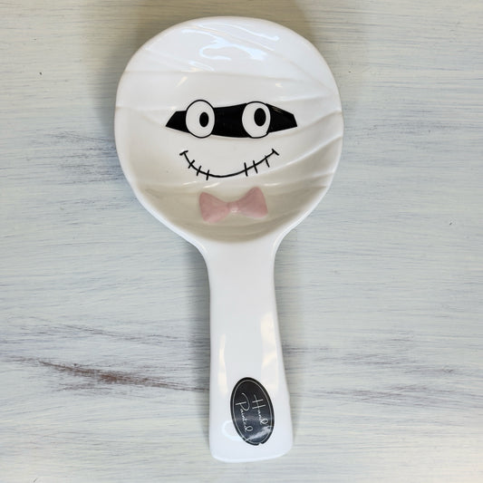 Hand Painted Mummy Spoon Rest