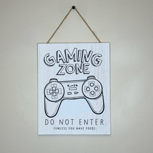 Gaming Zone Hanging Sign