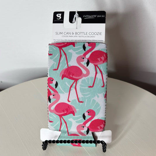 GeckoBrands Slim Can & Bottle Coozie - Flamingo