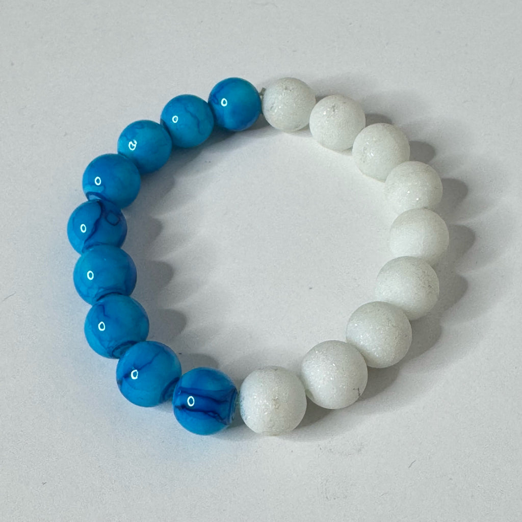Inga Ann's Blue & White Bracelet