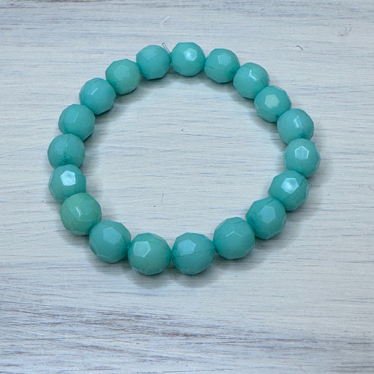 Inga Ann's Fauceted Mint Green Bracelet
