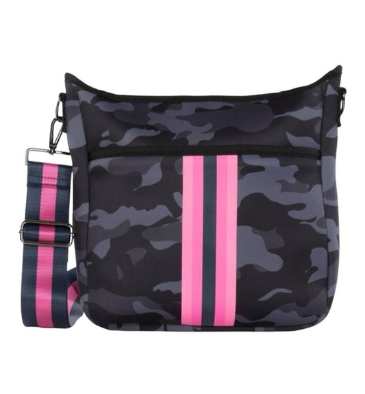 Haute Shore Jeri Epic Neoprene Mini Navy Camo Crossbody